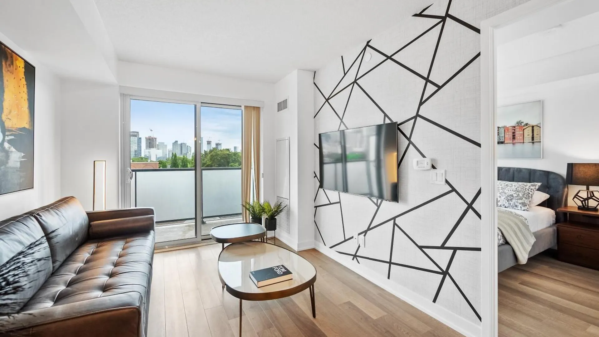 Sleek 1Br & Office Condo - Cn Tower, Skyline View Toronto Canada
